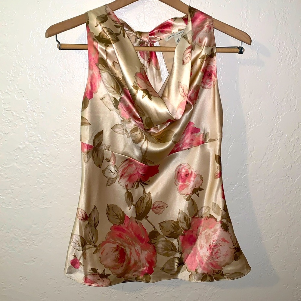 Banana Republic 90’s Vintage Silk Floral Blouse